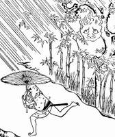 山冈元邻《古今百物语评判》「西岡の釣瓶おろし」