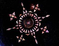 魔法阵图案，被加工成漩涡状图案