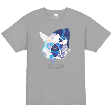 魂音泉／東方ピース／Tシャツ(グレー)预览图1.png