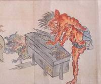 撬唐柜的鬼怪（百鬼夜行绘卷真珠庵本）