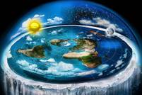 地平论者描绘的大地圆盘