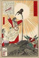 神武天皇与八咫乌（月冈芳年·大日本名将鉴）