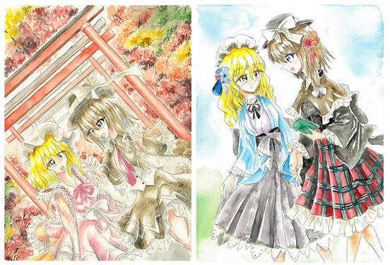 秘封倶楽部／東方水彩イラスト集ー繋ギ紡グー预览图3.jpg
